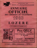 ANNUAIRE - 48 - Département Lozere - Année 1976 - Annuaire Officiel Des Postes - 48 Pages - Elenchi Telefonici