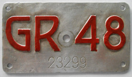 Velonummer Graubünden GR 48 - Placas De Matriculación