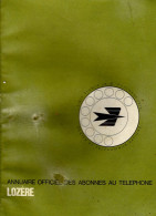 ANNUAIRE - 48 - Département Lozere - Année 1976 - Annuaire Officiel Des Postes - 104 Pages - Annuaires Téléphoniques