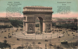 FRANCE - Paris - Arc De Triomphe De L'Etoile - Colorisé - Carte Postale Ancienne - Triumphbogen
