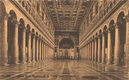 ITALIE - Rome - Intérieur De La Basilique Saint Paul Hors Des Murs- Carte Postal Ancienne - Iglesias