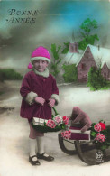 ENFANTS - Bonne Année  - Colorisé - Carte Postale Ancienne - Portraits