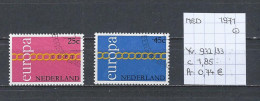 (TJ) Europa CEPT 1971 - Nederland YT 932/33 (gest./obl./used) - 1971