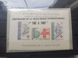 Republique Du Congo  495/502 Mnh Neuf ** Parfait Perfect Croix Rouge Roode Kruis Feuillet De Luxe LX Lx 499 - Nuovi