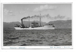 Carte Photo PETROLIER  RHONE  Torpille Au Large 1941 N0159 - Tanker