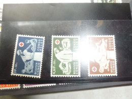 Congo Belge Belgisch  341/343  Mnh Neuf ** Parfait Perfect  Croix Rouge Rode Kruis 1957 - Nuovi