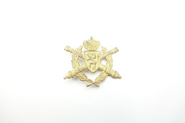 Militaria - INSIGNIA : Cap Badge Kepie : Artillerie School - België Belgium - Beret - Autres & Non Classés