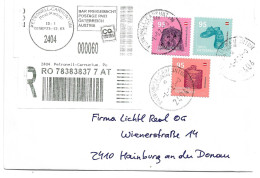 2283o: Ersttag 1.9.23 Der Neuen Freimarken "Beiwerk Und Auszier" Reko Portorichtig 2404 Petronell- Carnuntum - Lettres & Documents