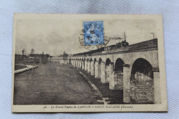 Cpa 1930, Le Grand Viaduc De Langon à Saint Macaire, Gironde 33 - Langon