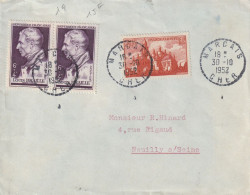 1952 >  Lettre Avec Timbre Braille  Et Cathédrale De Périgueux (YT 774 - 793) - Lettres & Documents
