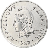 Nouvelle-Calédonie, 10 Francs, 1967, Paris, Nickel, SUP, KM:5 - Nueva Caledonia