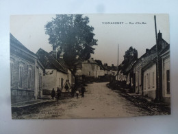 CPA Vignacourt Rue D'En Bas   80 Somme - Vignacourt