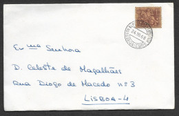 Portugal Lettre 1968 Cachet Santa Margarida Campo Militar Ribatejo Poste Militaire Military Mail Postmark - Marcophilie