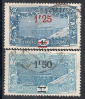 Cote Des Somalis Timbres-poste N°117 & 118 Oblitérés TB Cote : 3€00 - Used Stamps