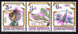 Czech Republic - 1995 - Nature Protection - Protected Insects - Mint Stamp Set - Nuovi