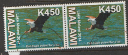 Malawi  2014  SG 1095  Fish Eagle     Fine Used  Pair - Malawi (1964-...)