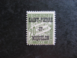 Saint Pierre Et Miquelon: TB Taxe  N°12, Neuf X. - Segnatasse