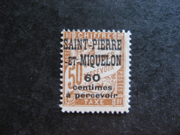 Saint Pierre Et Miquelon: TB Taxe  N°17, Neuf X. - Portomarken