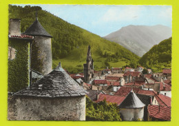 09 SEIX Vers Oust Vue Du Village Depuis Le Château En 1973 - Oust