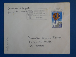 DB23 FRANCE BELLE LETTRE PRIVEE1971 CENTENAIRE BALLONS MONTéS 1871 + ++AFFR INTERESSANT++ - 1960-.... Lettres & Documents