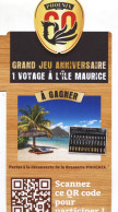 RARE - De La REUNION - Balise De Produit / 60eme Anniversaire Bière Mauricienne PHOENIX  Recto Verso - Afiches