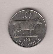 Guernsey Coin 10p 1984 (Large Format) - Guernesey