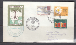 Turkey 1966/2 - Stamp Exhibition BALKANFILA II, Letter With Spec. Cancelation, Travel To Sofia - Storia Postale
