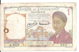 INDOCHINE 1 PIASTRE 1949 VF P 54 - Indochine