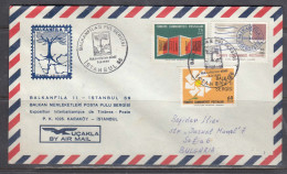 Turkey 1966/5 - Stamp Exhibition BALKANFILA II, Letter With Spec. Cancelation, Travel To Sofia - Briefe U. Dokumente