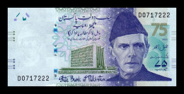 Pakistán 75 Rupees Commemorative 2023 Pick 57 Sc Unc - Pakistan