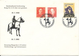 Denmark Cover With Special Postmark And Cachet 75th Anniversary Of The Reunion Christiansfeld 10-7-1995 Nice Cover - Storia Postale