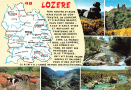FRANCE  - Lozère - Multivues - Colorisé - Carte Postale Ancienne - Sonstige & Ohne Zuordnung