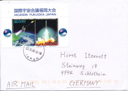 Japan Cover Sent Air Mail To Germany 23-10-2006 Topic Stamps SPACE - Covers & Documents
