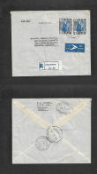 SUDAN. 1954 (19 June) Omdurman - West Germany, Oberrahmede (23 June) Registered Air Multifkd Env + R-label. Fine. - Sudan (1954-...)