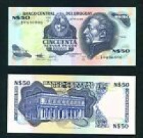 URUGUAY - 1988-9 50 Pesos Series G UNC - Uruguay