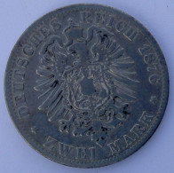 GERMANIA 2 M 1876 PRUSSIA MARCHI ARGENTO SILVER COIN CURRENCY WILHELM KAISER KONIG CONSERVAZIONE COME FOTO (1) - 2, 3 & 5 Mark Argent