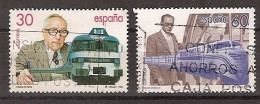 España U 3347/3348 (o) Personajes. Goicoechea. Talgo. 1995 - Gebruikt