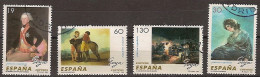 España U 3437/3440 (o) Pintura. Goya. 1996 - Used Stamps