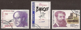 España U 3445/3447 (o) Efemérides. 1996 - Used Stamps