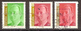 España U 3526/3528 (o) Básica. Rey. 1998 - Used Stamps
