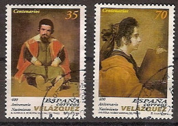 España U 3658/3659 (o) Pintura. Velazquez. 1999 - Used Stamps