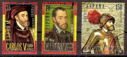 España U 3697/3698 (o) Carlos V. 2000 - Used Stamps