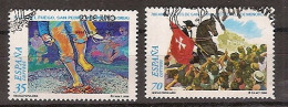 España U 3719/3720 (o) Fiestas. 2000 - Used Stamps