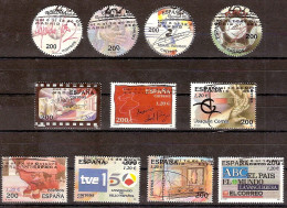 España U 3756/3766 (o) SH. Personajes. 2000 - Used Stamps