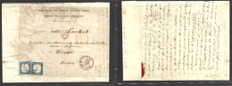 ITALY. 1862 (9 March) Milano - France, Dieppe. Printed Papers Multiple Pm Rate Wrapper Fkd 20c Blue Sardinia (x2) Tied C - Unclassified