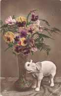 FLEURS - Fleurs Dans Une Vase - Colorisé - Carte Postale Ancienne - Fleurs