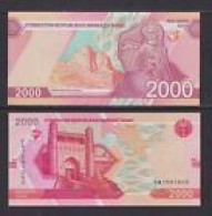 UZBEKISTAN - 2021 2000 Som UNC - Uzbekistán