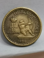 50 CENTIMES 1924 LOUIS II MONACO - 1922-1949 Luigi II