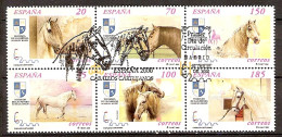 España U 3723/3728 (o) SH. Caballos. 2000 - Used Stamps