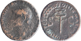 ROME - As - TIBERE - 36-37 AD - Caducée - RIC.65 - 14-201 - La Dinastía Julio-Claudia (-27 / 69)